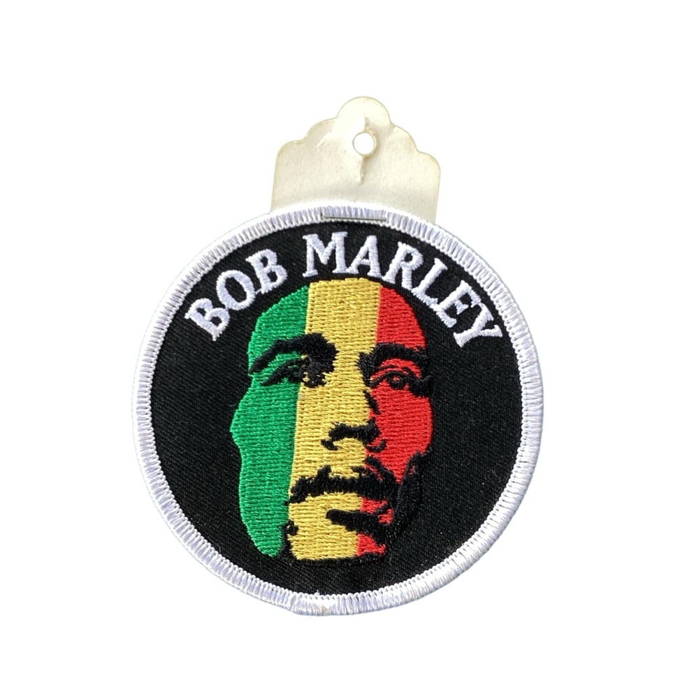 Bob marley face patch reggae color Black Red Green And Gold
